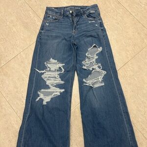 AMERICAN EAGLE 🦅 wide leg jeans size 2 only worn 2 times